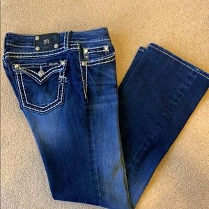 Miss Me Signature Boot Cut Blue Jeans Size 32